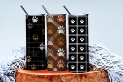 Paws Pattern | Cute Animal Paw Print Digital Paper Product Image 3