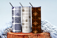 Paws Pattern | Cute Animal Paw Print Digital Paper Product Image 3