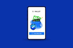 Payment with mobile wallet illustration design vector Product Image 1