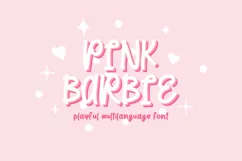 Pink Barbie playful font Product Image 12