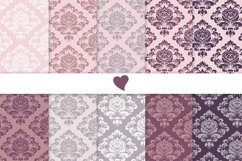 Soft mauve seamless paper patterns Product Image 1
