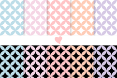 Retro pastel seamless paper patterns Product Image 1