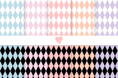 Retro pastel seamless paper patterns Product Image 1