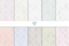 Pastel tones damask seamless paper patterns Product Image 1