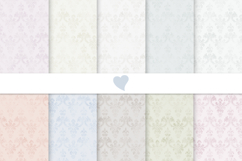 Pastel tones damask seamless paper patterns Product Image 1