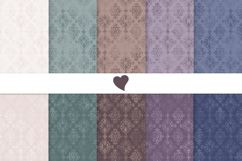 Moody tones damask seamless paper patterns Product Image 1