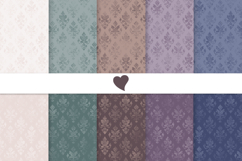 Moody tones damask seamless paper patterns Product Image 1