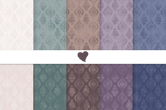 Moody tones damask seamless paper patterns Product Image 1