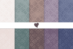 Moody tones damask seamless paper patterns Product Image 1