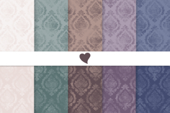 Moody tones damask seamless paper patterns Product Image 1