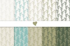Shadow green seamless paper patterns Product Image 1
