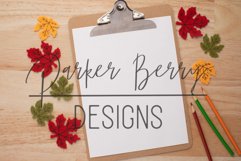 Fall Leaves White Paper Clipboard Mockup -School printable Product Image 1