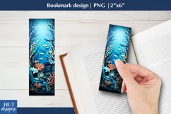 Sea life bookmark craft, 3d bookmark designs, sea paper cut Product Image 1