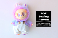 PDF Sewing Pattern - Overalls for Plush Monster Toy