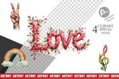 Peace &amp; Petals 70s Sublimation Product Image 1