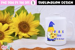 Peace for ukraine sublimation design Product Image 2