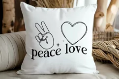 Peace Love SVG, Encouragement SVG, Motivational SVG Product Image 3