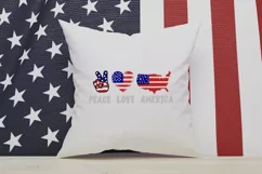 Peace Love America SVG, 4th Of July SVG Design Product Image 2