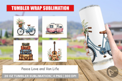 Peace Love Van Life Tumbler Product Image 1