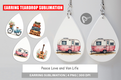 Peace Love Van Life Earring Product Image 1