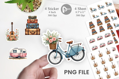 Peace Love Van Life Sticker Product Image 1