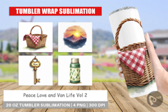 Peace Love Van Life Tumbler Product Image 1