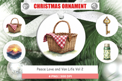 Peace Love Van Life Ornament Product Image 1