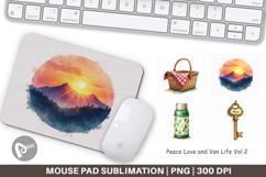 Peace Love Van Life Mouse Pad Product Image 1
