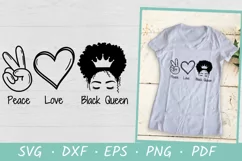cut file being used as a shirt print by a black woman