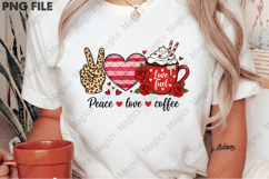 Peace Love Coffee Valentine Png Product Image 2