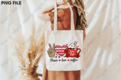 Peace Love Coffee Valentine Png Product Image 3