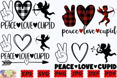 Peace Love Cupid SVG | Peace SVG | Love SVG | Cupid SVG |PNG Product Image 2