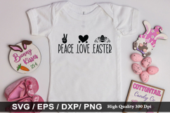 Peace love easter SVG - Easter Design Product Image 1