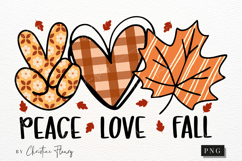 Peace Love Fall PNG Product Image 4