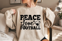 Peace Love Football SVG | American Football SVG Product Image 2