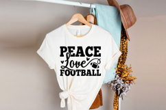 Peace Love Football SVG | American Football SVG Product Image 3