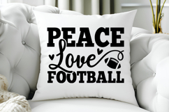 Peace Love Football SVG | American Football SVG Product Image 5