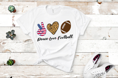 Peace Love Football SVG Quote Product Image 2