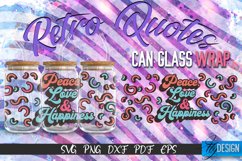 Retro Glass Can Wrap Design | Retro Quotes | SVG File v.5 Product Image 1