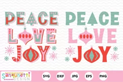 Peace Love Joy SVG