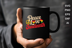 Peace Love Juneteenth SVG File | Black History Month SVG Product Image 3
