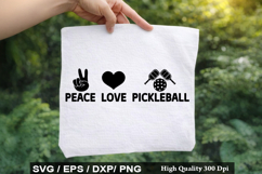 Peace Love Pickleball - Pickleball SVG Design Product Image 1