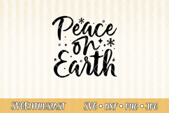 Peace on earth SVG cut file Product Image 2