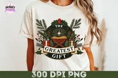 The Greatest Gift PNG, Manger Scene Download Product Image 7