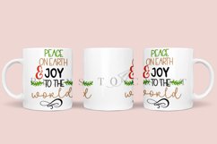 Peace on Earth coffee mug sublimation wrap glass mug wrap svg presized for 11oz and 15oz glass mug are sublimation files