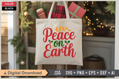 Peace On Earth SVG | Christmas SVG | Holiday SVG | Xmas SVG Product Image 5