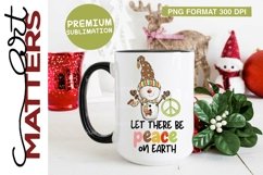 Peace on Earth Snowman - 300 DPI - Hand Painted Product Image 3