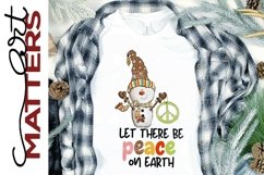Peace on Earth Snowman - 300 DPI - Hand Painted Product Image 1