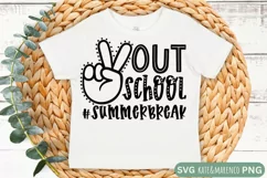 Last Day Of School SVG | Peace Out School SVG | Sublimation Product Image 1