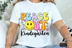 Peace Out Kindergarten PNG | Graduation PNG Product Image 3